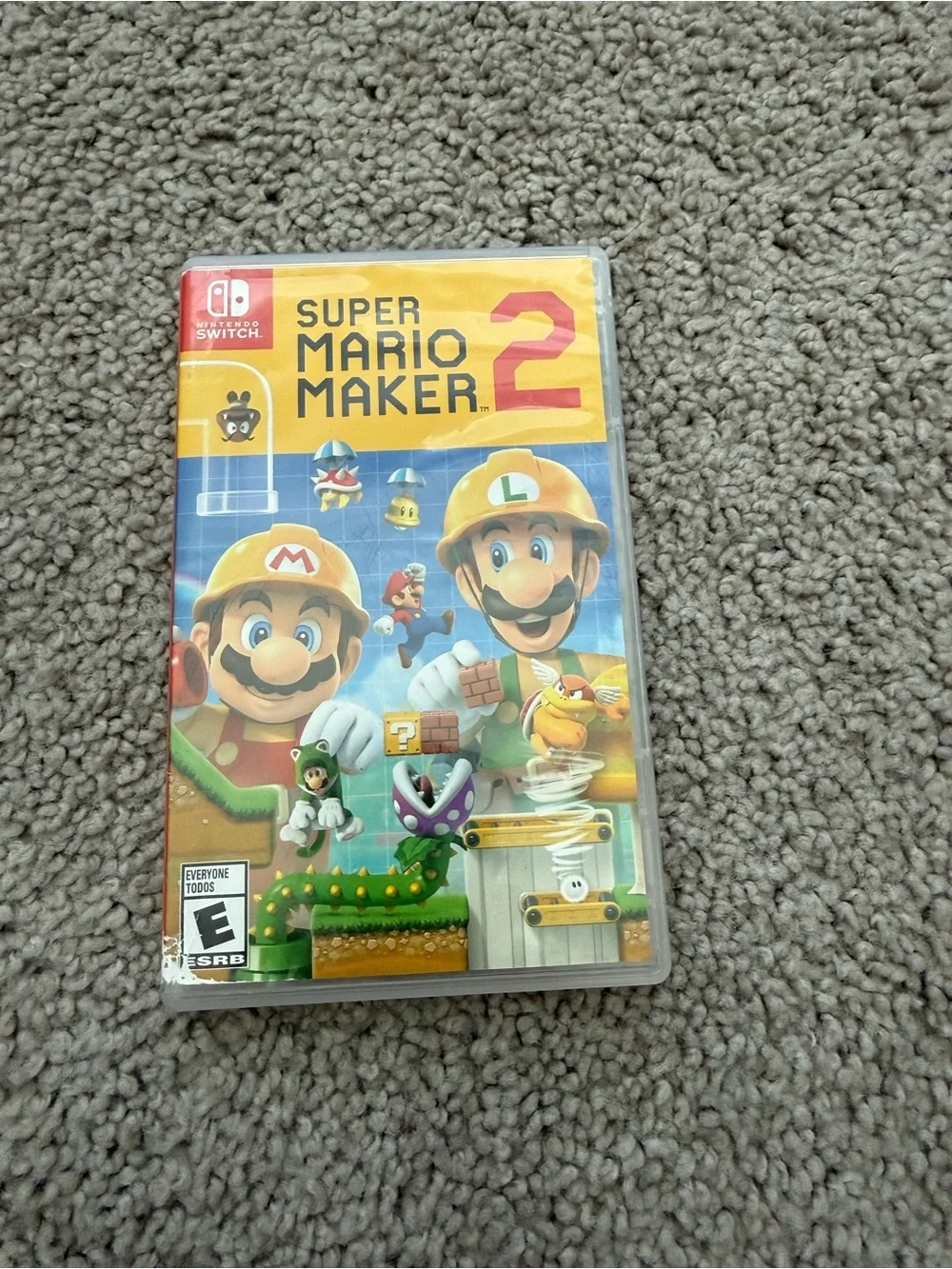 Nintendo Switch Super Mario Maker 2 - Yellow and Red Game Card